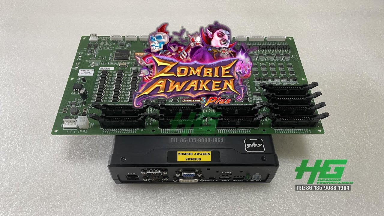 IGS Ocean King 3 Plus Zombie Awaken Fishing Game Board,6/8/10 Seats Fish Table Game Board For Sale