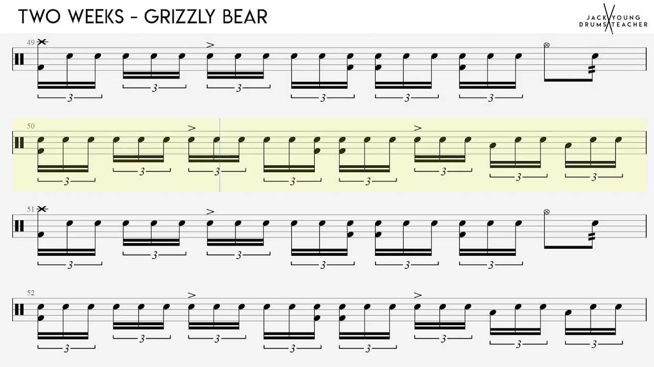 How to play  Two Weeks on Drums 🥁