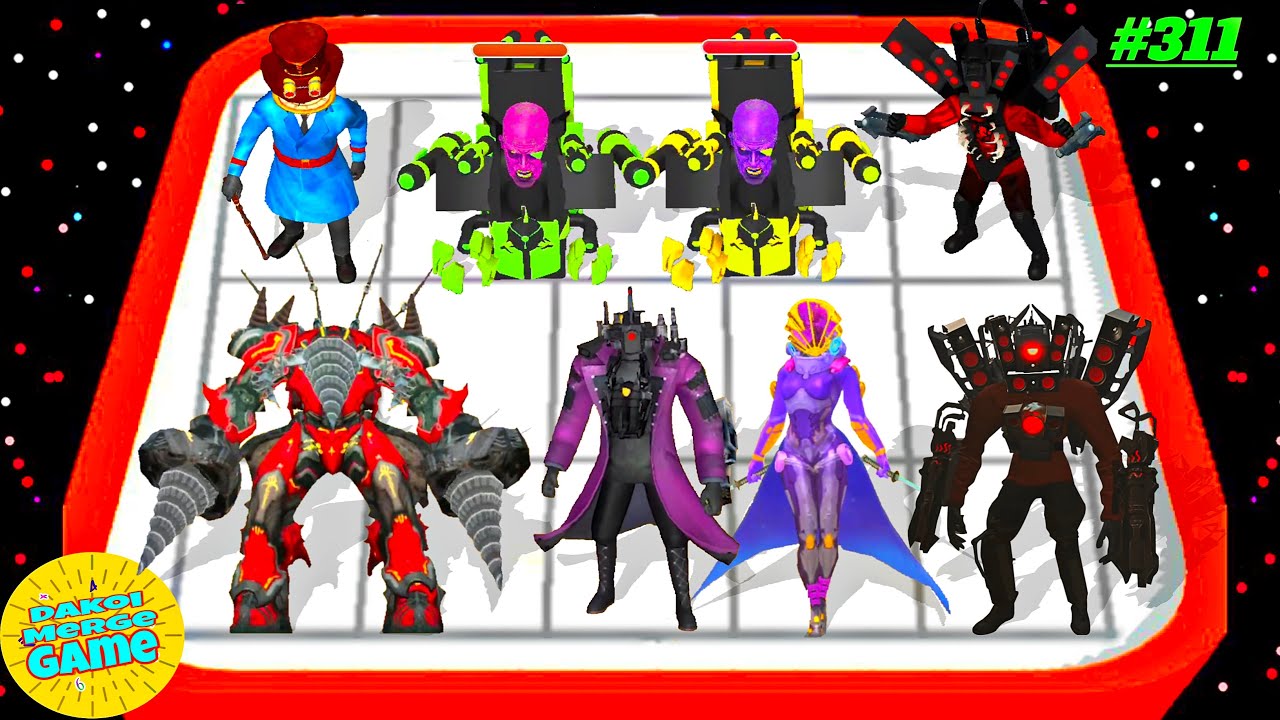 Merge Zombie Master Evolution vs Titan Cameraman Speakerman Multiverse Defence Strategy Gameplay