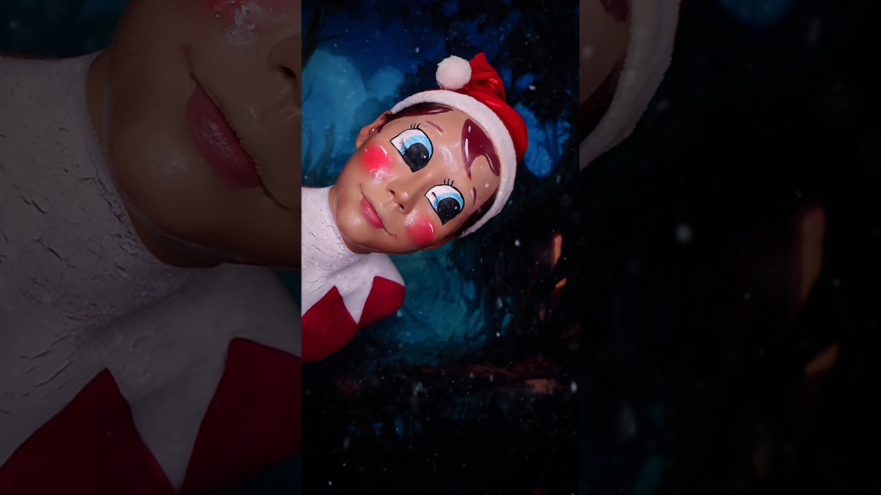 CHRISTMAS makeup trend | biến h&igrave;nh y&ecirc;u tinh Gi&aacute;ng Sinh chấn động !! #makeup #elf #xmas