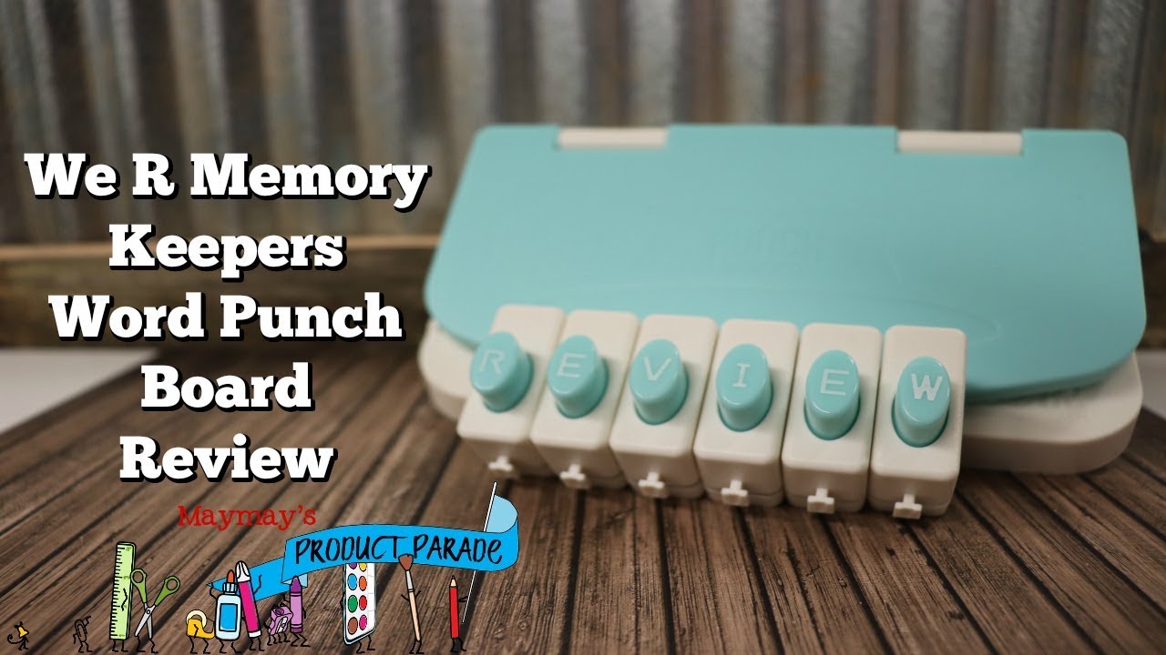 Word Punch Board Review and how I move the letters closer together