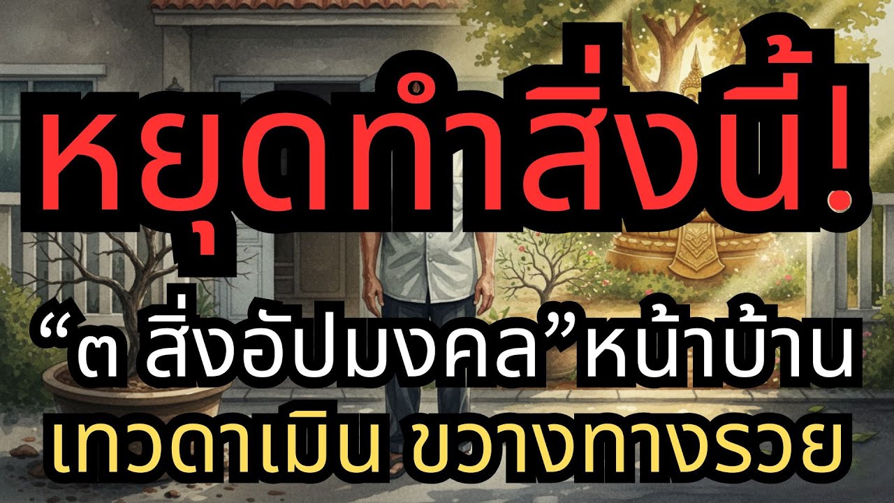 เช็กด่วน! 3 สิ่งอัปมงคลหน้าบ้าน ขวางทางรวย ปิดประตูโชคลาภแบบไม่รู้ตัว