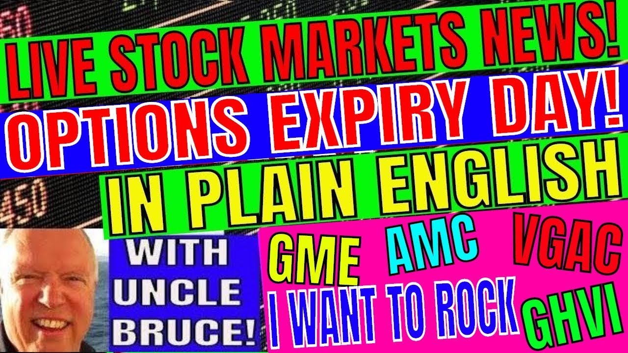 LIVE With UNCLE BRUCE Stock Market Coverage News In Plain English GameStop GME AMC