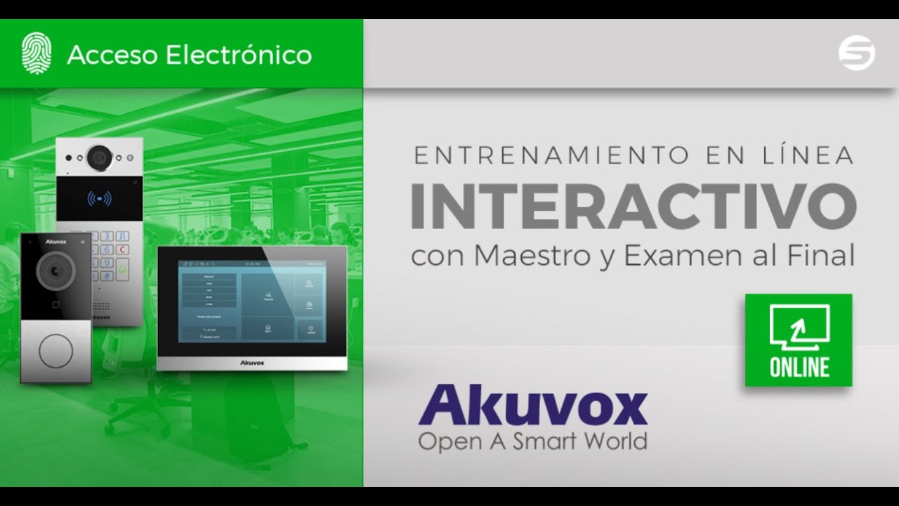 Curso en línea de Videoporteros IP AKUVOX administrables desde la Nube