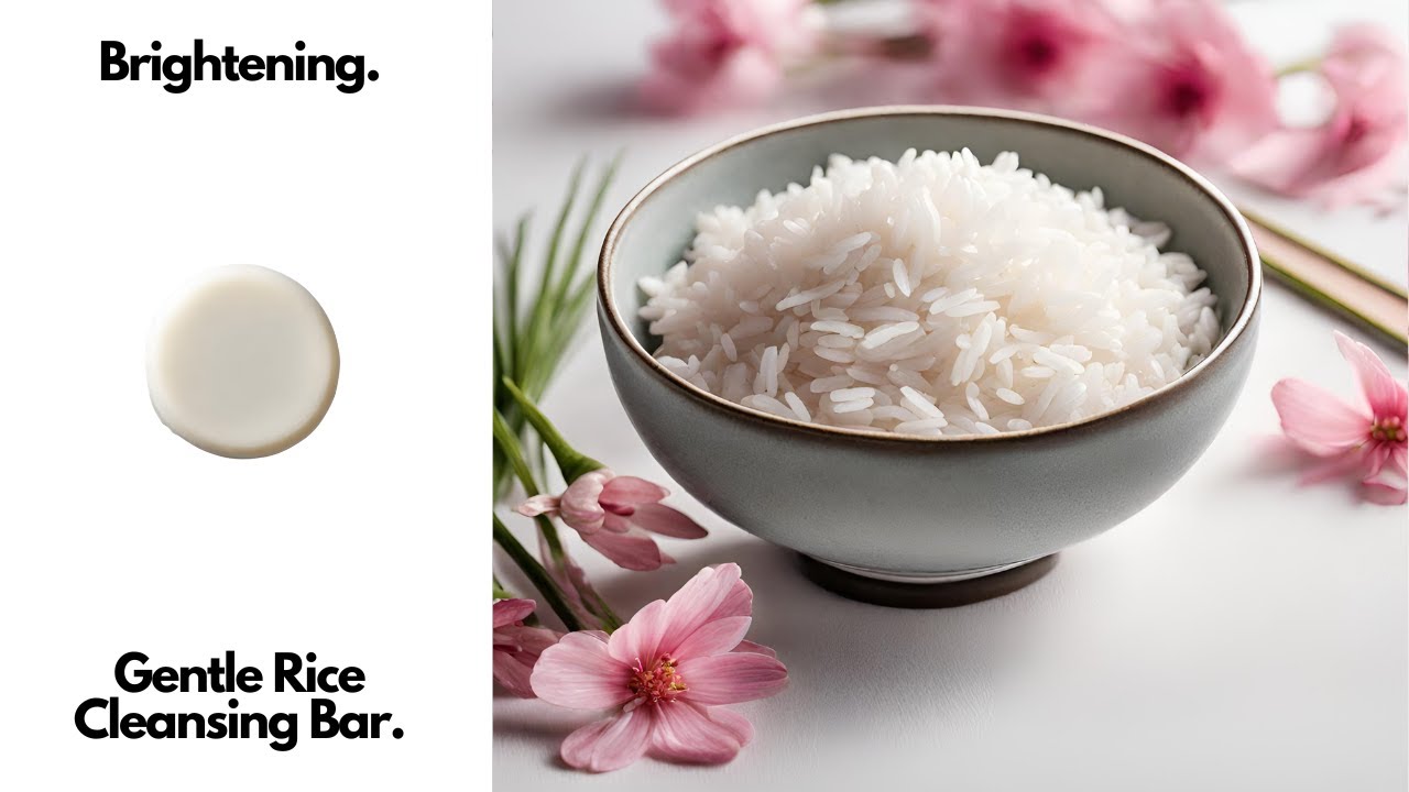The bubbliest, most BRIGHTENING bar EVER?? YES!  Rice Cleansing Bar #diy #ricewater #riceextract