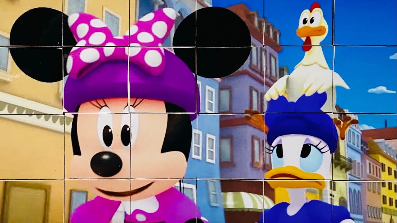 2 x Mickey, Minnie Mouse and Daisy 🎀Jigsaw Puzzles for Kids and Toddlers 🌈