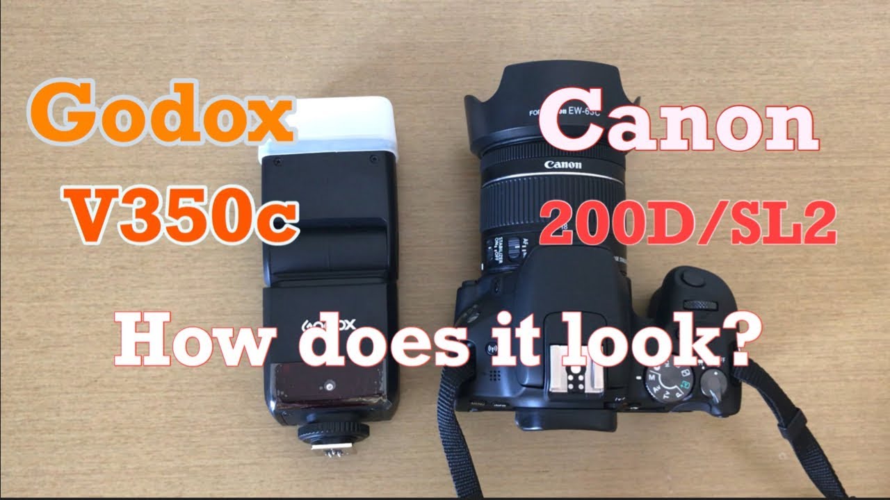 Godox V350c on Canon 200D/SL2 | 18-55mm how does it look? | Small speedlight on small camera