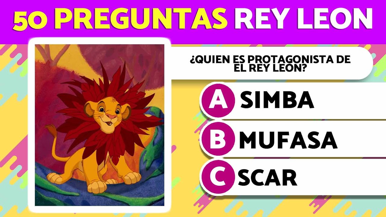 TRIVIA El Rey Leon | 50 preguntas TRIVIA QUIZZ