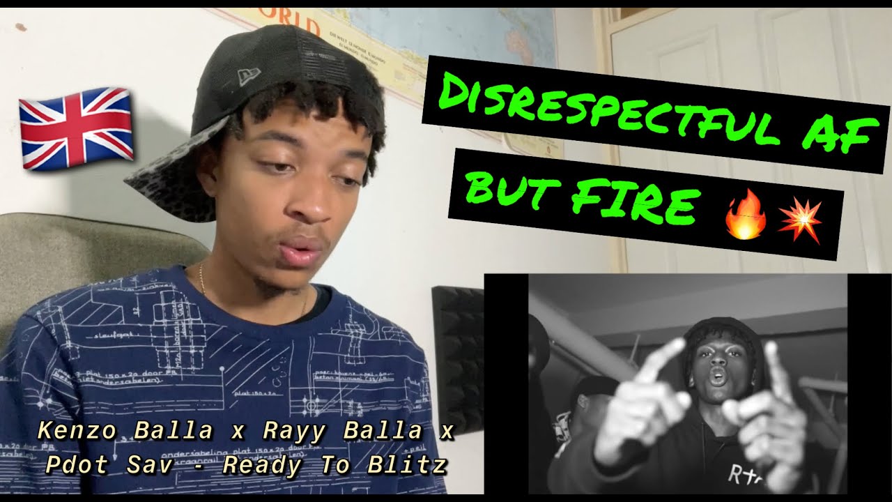 UK London Kid Reacts to - Kenzo Balla x Rayy Balla x Pdot Sav - Ready To Blitz 🇬🇧 (Reaction)