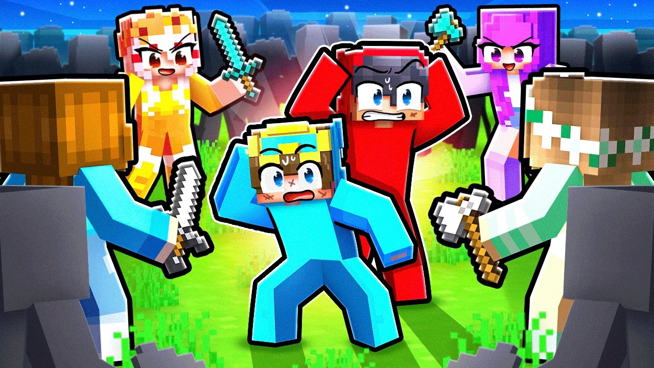 BOYS vs GIRLS Manhunt FINALE in Minecraft!