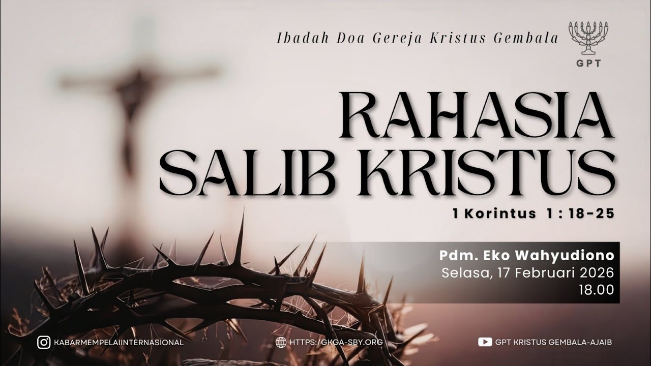 Ibadah Doa  - 17 Februari 2026 - Pdm. Eko Wahyudiono