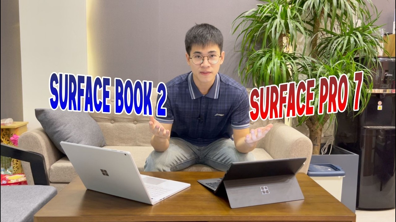 So sánh Surface Book 2 và Surface Pro 7