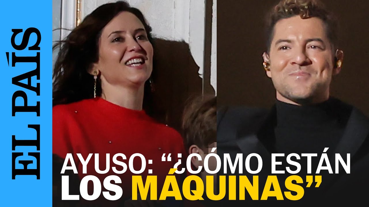 AYUSO Y DAVID BISBAL en el concierto de Navidad en la Puerta del Sol en Madrid | EL PAÍS