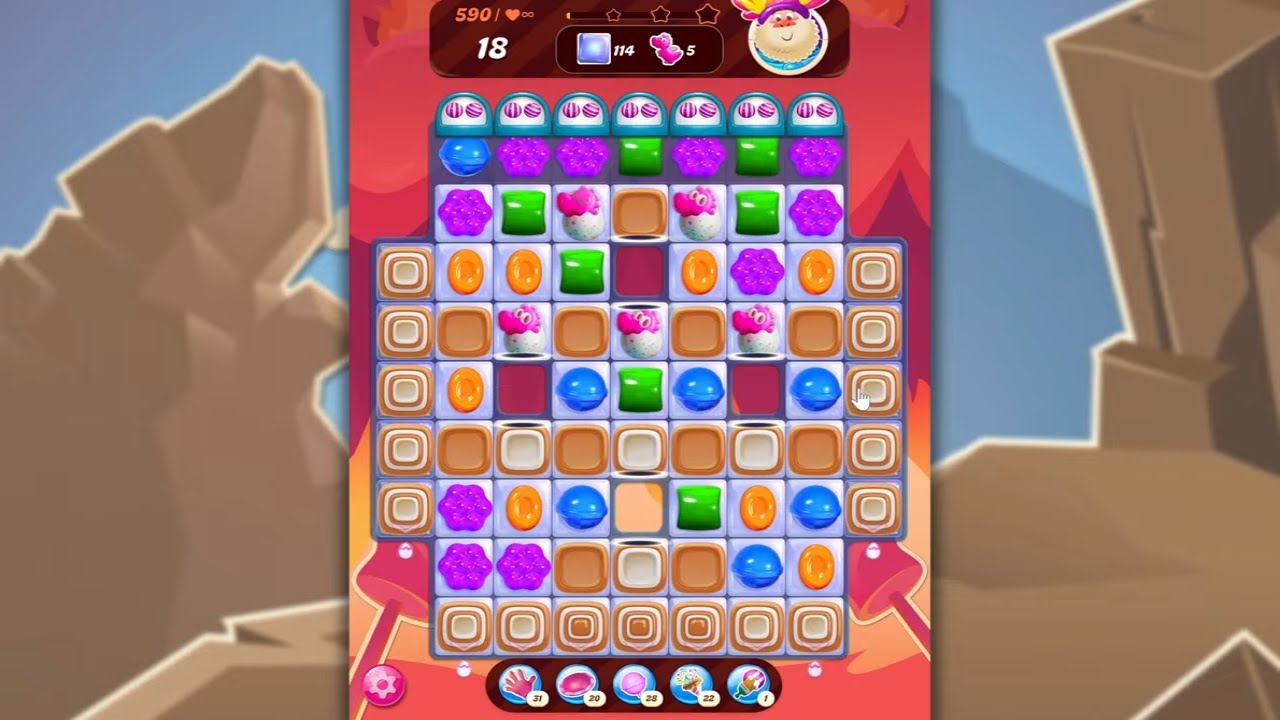 Candy Crush Saga LEVEL 590 NO BOOSTERS (new version)🐟☑️