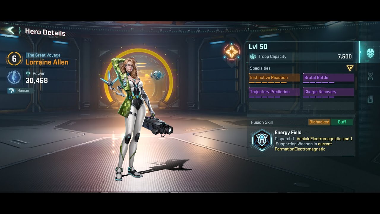 Entropy 2099 | Legendary Hero Lorraine Allen