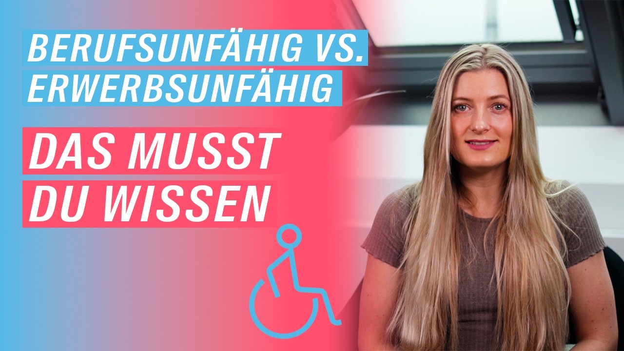Berufsunfähigkeit vs. Erwerbsminderung: Das musst du unbedingt wissen!