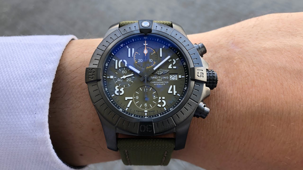 Breitling Avenger Chronograph 45 Night Mission Black Titanium