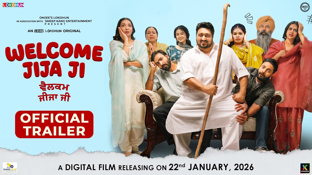Welcome Jija Ji (Official Trailer) | Punjabi Comedy Movie 2026 | Smeep Kang | Omjee Lokdhun Original