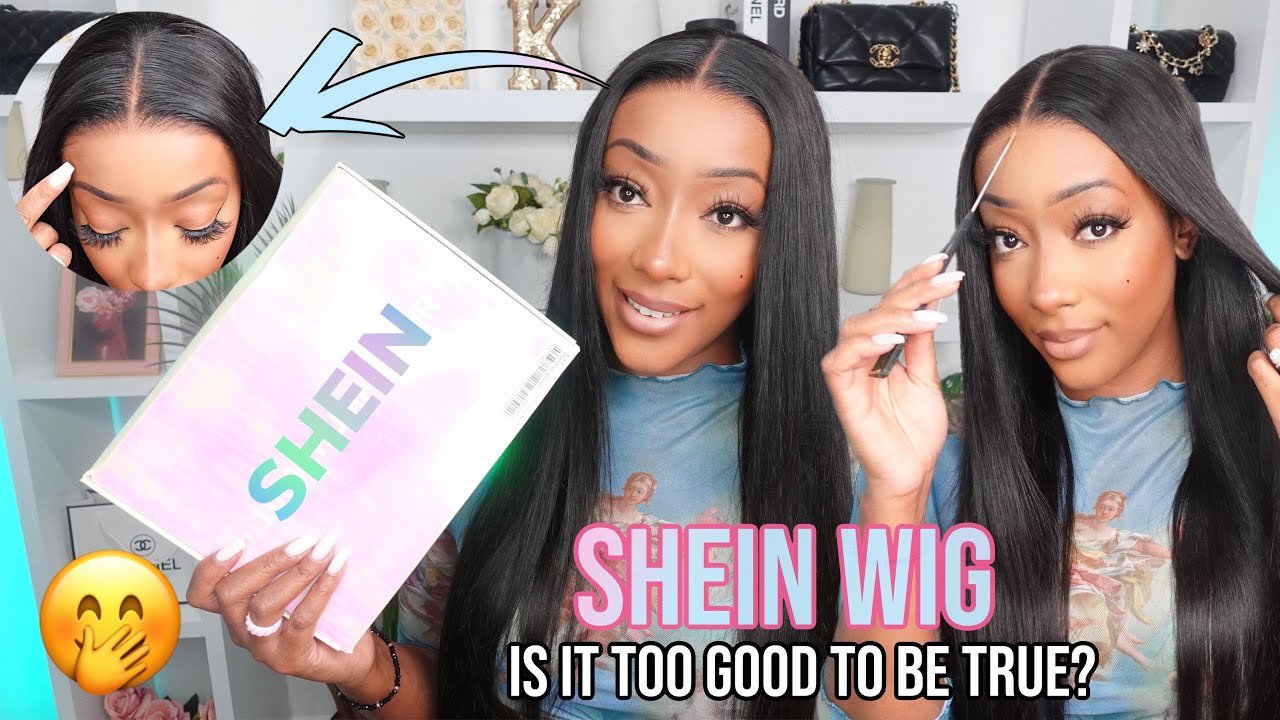 🤯🫢MOST SILKY STRAIGHT GLULESS WIG AND IT’S FROM SHEIN! | INSTALL REVIEW | FT. SHEIN