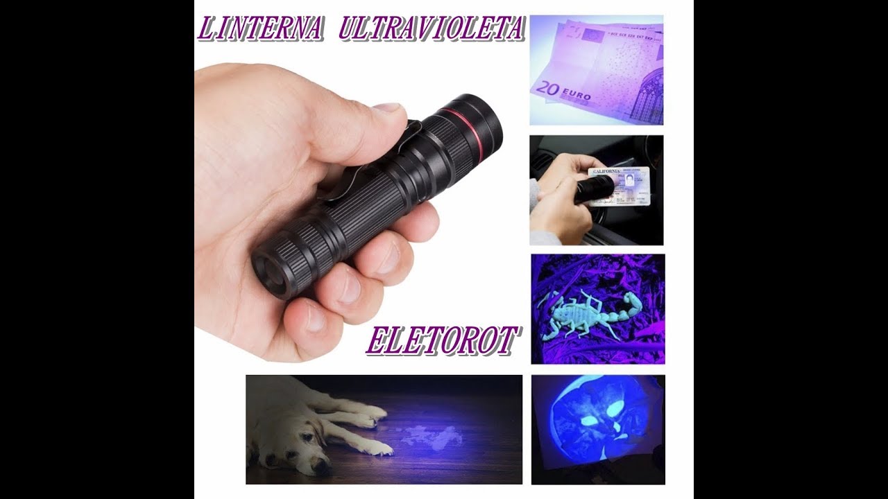 LINTERNA ULTRAVIOLETA ELETOROT AMAZON