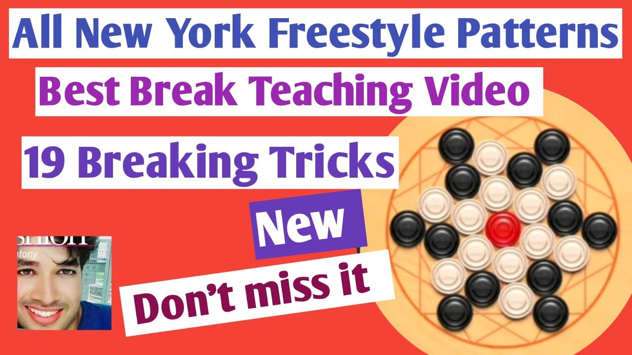 Carrom Pool Best 19 New York Freestyle Break Tricks New / Unlimited Coins