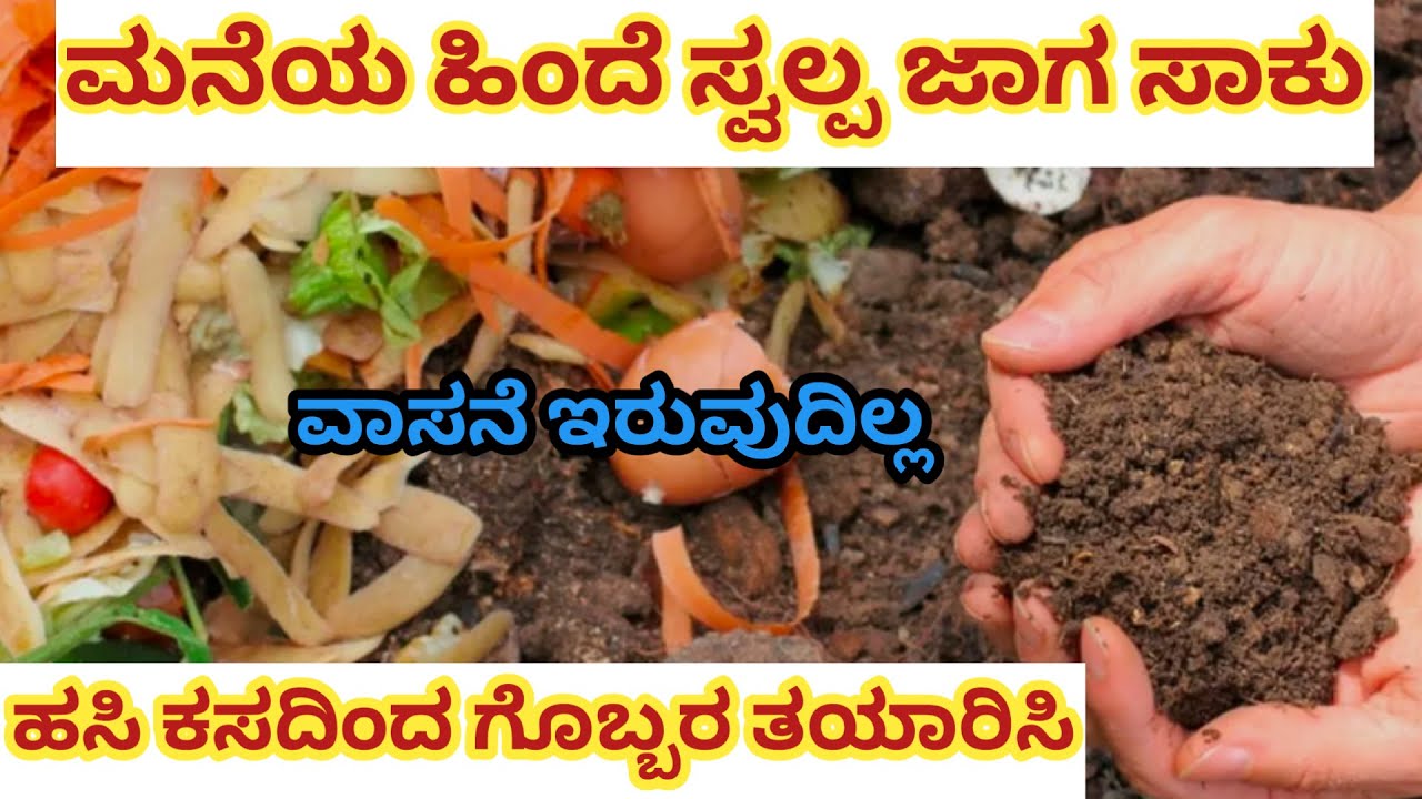 ಮನೆಯ ಹಿಂದೆ ಸ್ವಲ್ಪ ಜಾಗ ಇದೆಯೇ..? ಹಾಗಿದ್ದರೆ ಹೀಗೆ ಹಸಿ ಕಸದಿಂದ ಗೊಬ್ಬರ ತಯಾರಿಸಿ #kitchen #waste #compost