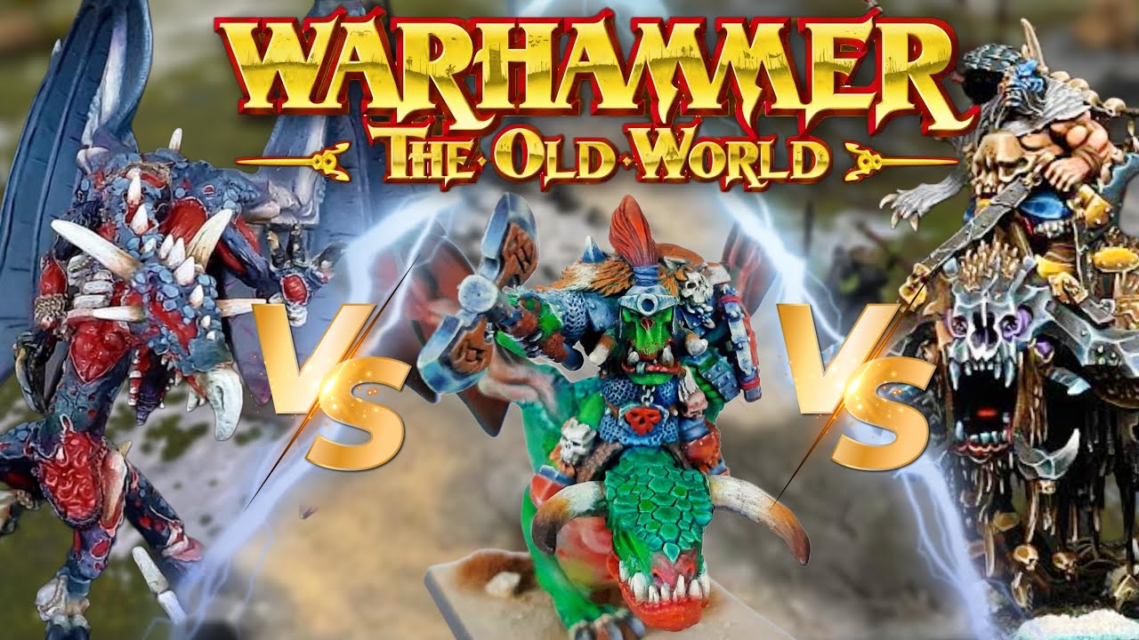 3 Way Battle Report! Ogre Kingdoms vs Vampire Counts vs Orcs & Goblins | Warhammer: The Old World