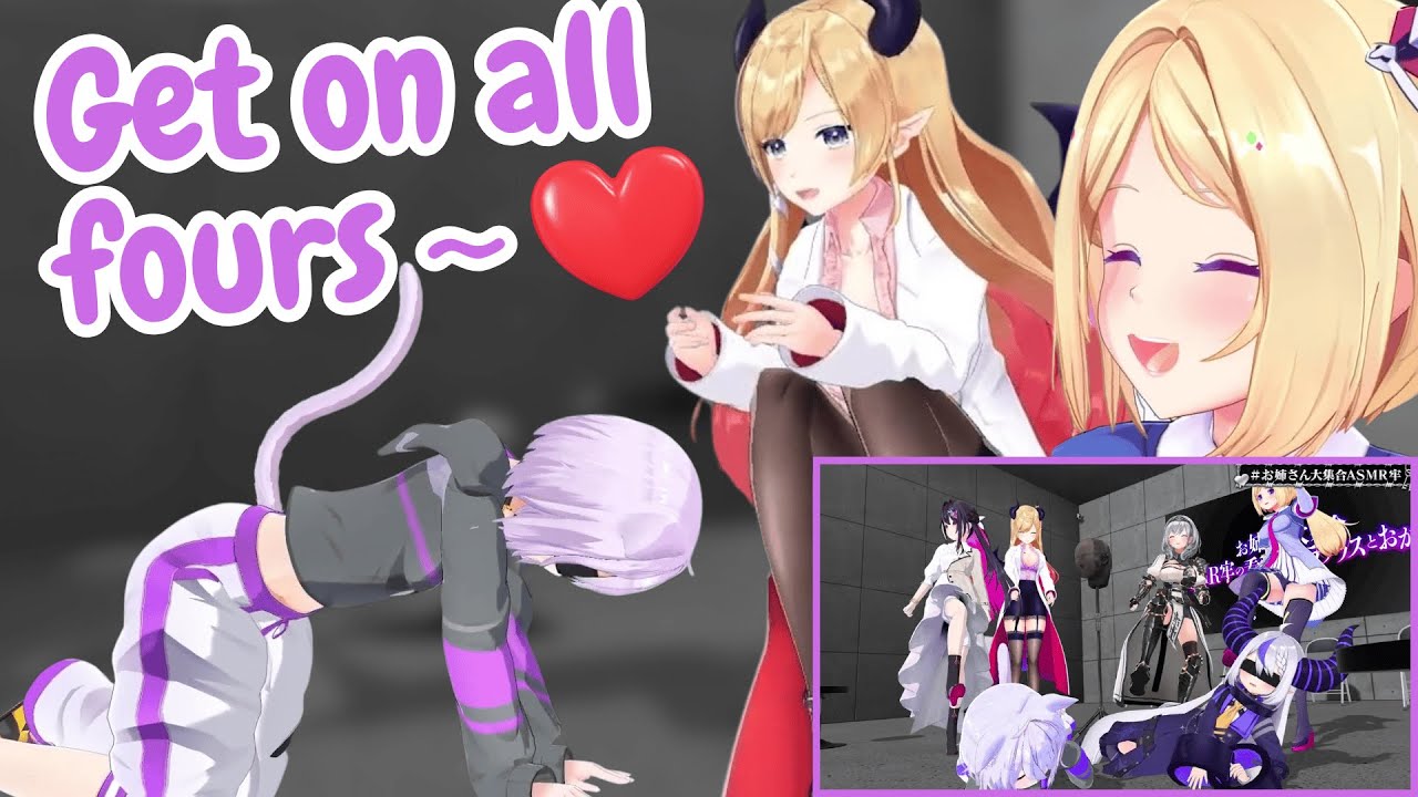 Onee-san ASMR Prison | AkiChoco vs Wardens Okayu & Laplus 🎧