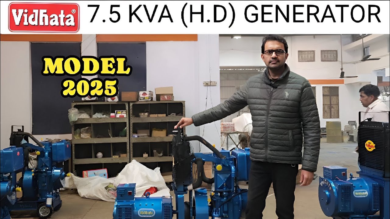 'VIDHATA' 7.5 KVA (HEAVY DUTY) GENERATOR | MODEL 2025 | BEST FOR DJ | PH - 9897576972  #viralvideo