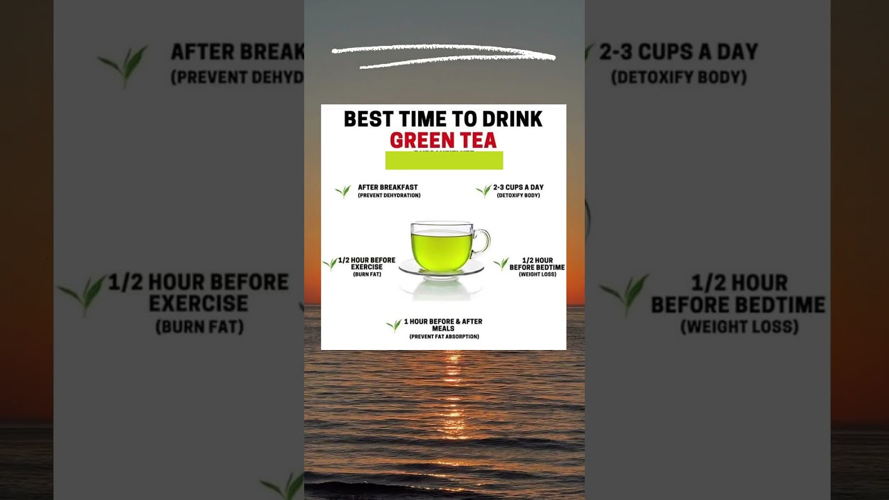 Best time to drink green tea.... #shorts  #health #tips  #gk #ytshorts
