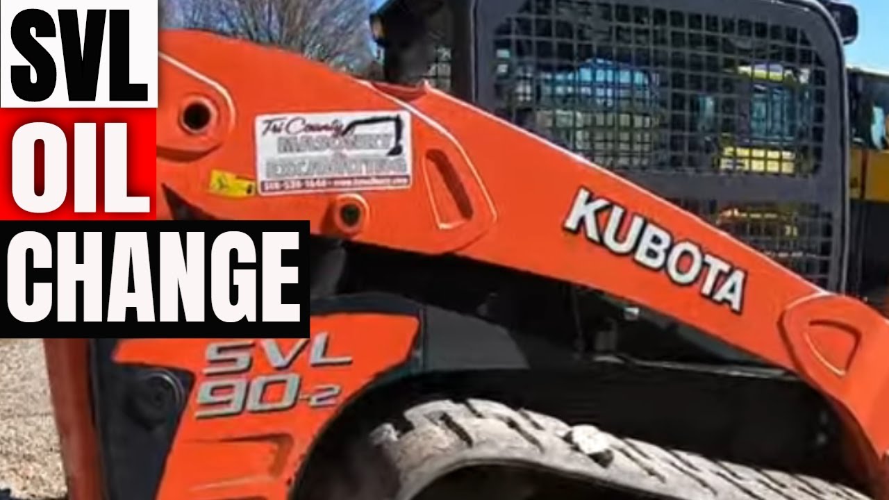 How to change the oil in a Kubota SVL showing service points tips & tricks