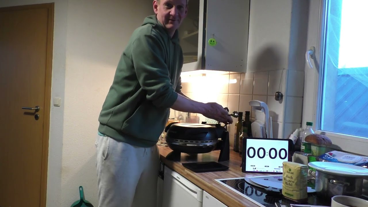 Buchweizen Pizza Backen mit dem G3 Ferrari Ofen