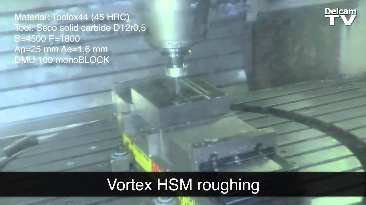 Vortex Machining - Delcam's Latest High Speed Machining Technology - 75% Faster!