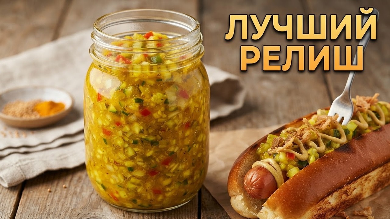 Огуречный соус Релиш с горчицей на зиму