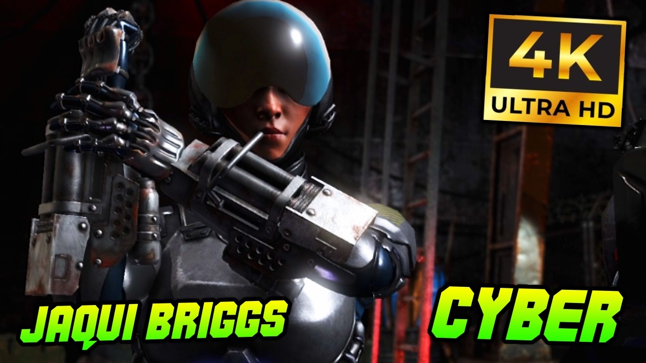 Jacqui Briggs Shotgun Cyber Skin In Mortal Kombat X