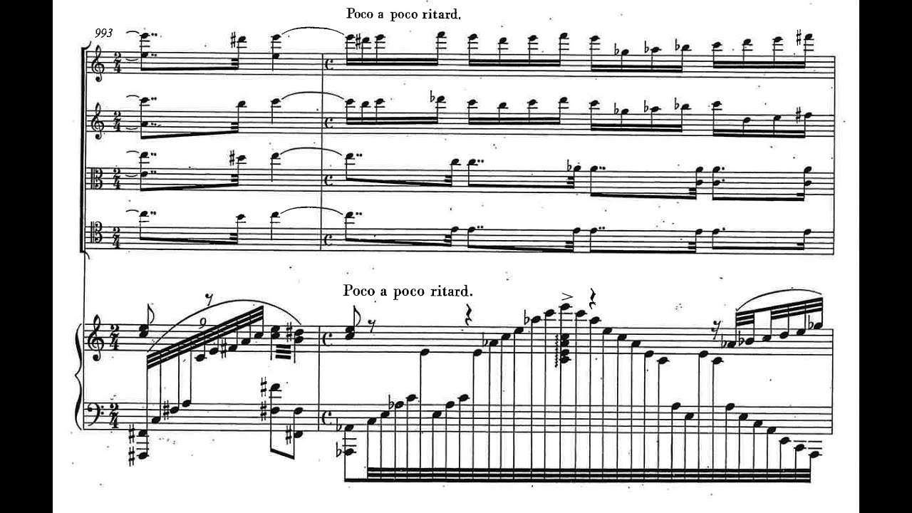 Béla Bartók - Piano Quintet, Sz23 (1904) [Score-Video]