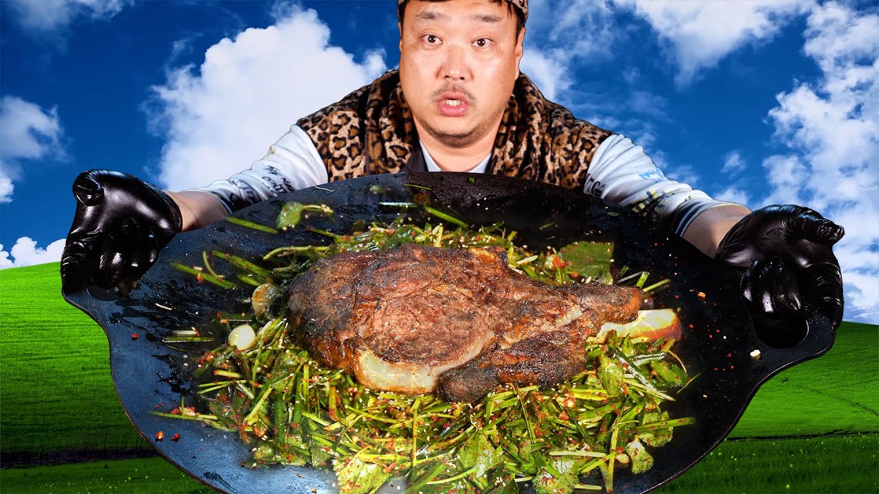 저 푸른 초원위에 그림같은 토마호크스테이크