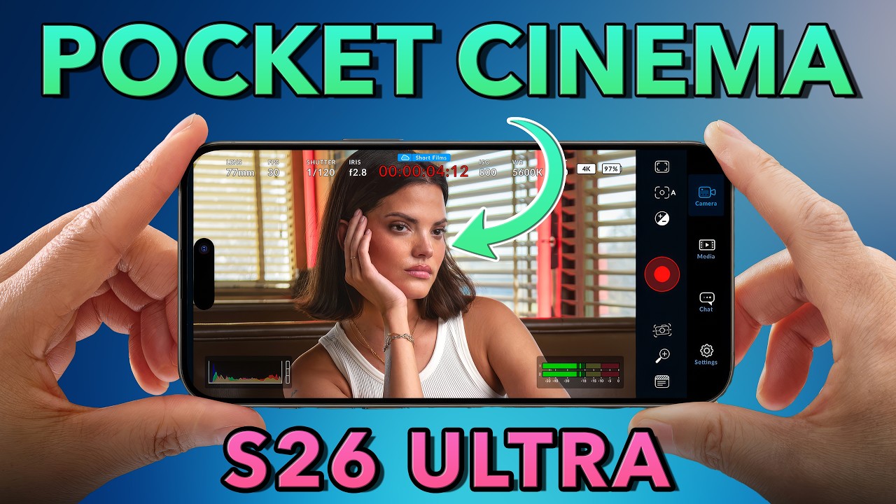 Лучшие настройки камеры Blackmagic для S26 Ultra (руководство по кинематографической видеосъемке)