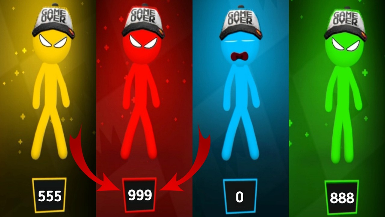 МИНИ-ИГРЫ Stickman: случайный игровой процесс — Stickman Party 1, 2, 3, 4 игрока #stickmanparty #...