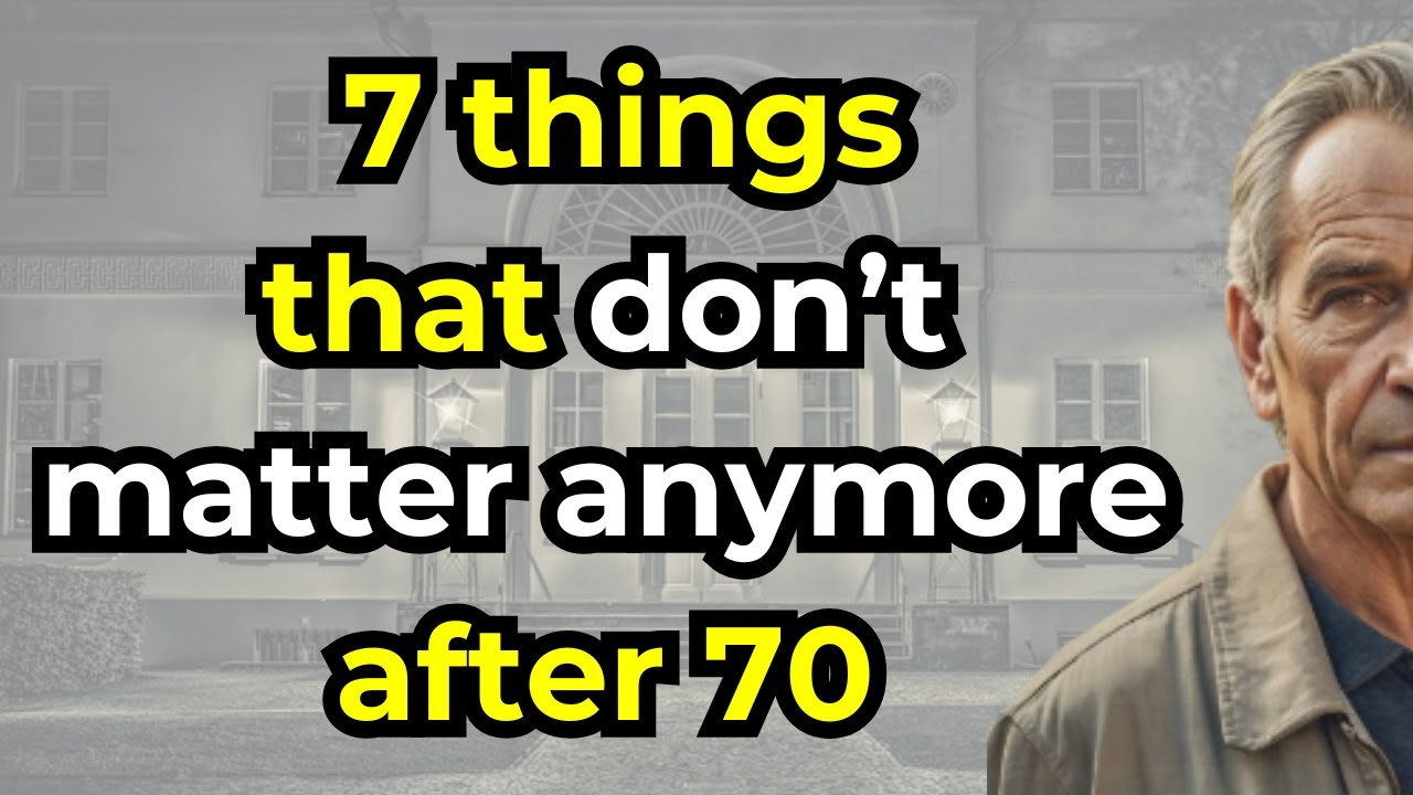 7 things that don&rsquo;t matter anymore after 70 - Happy Elderly Living