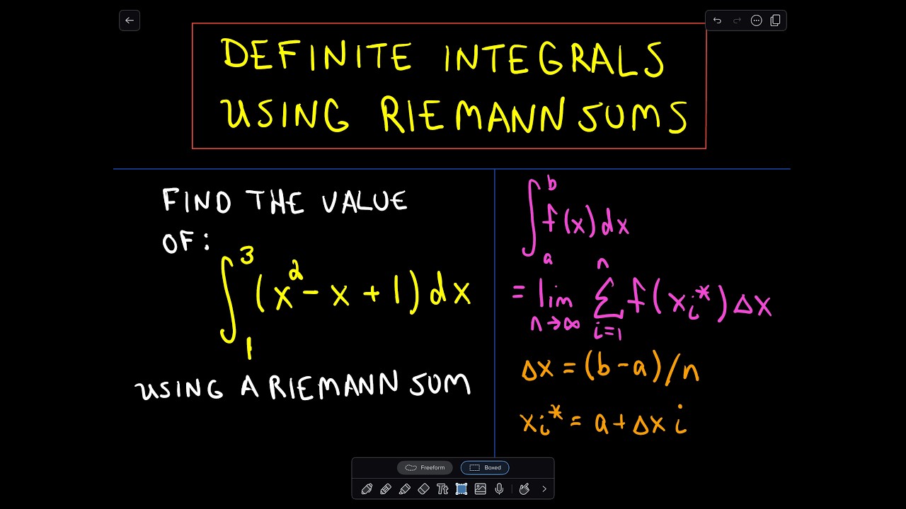❖ Calculating a Definite Integral Using Riemann Sums - Part 1 ❖