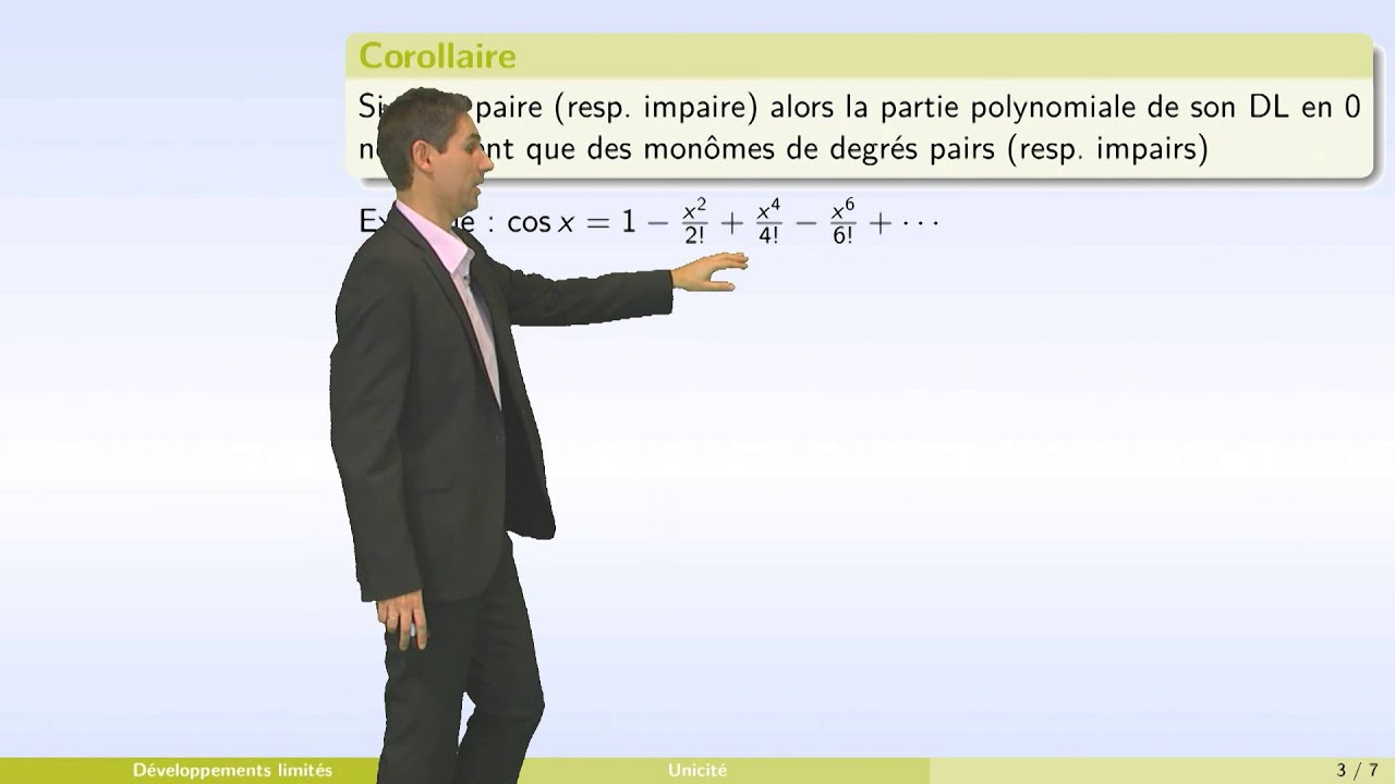 Développements limités - partie 2 : au voisinage d'un point