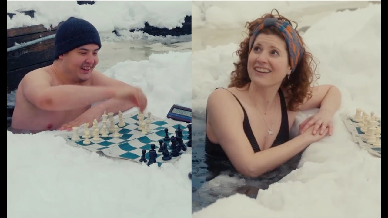 Ice Chess Challenge | Гроссмейстер Дэвид Хауэлл и женский гроссмейстер Йованка Хоуска