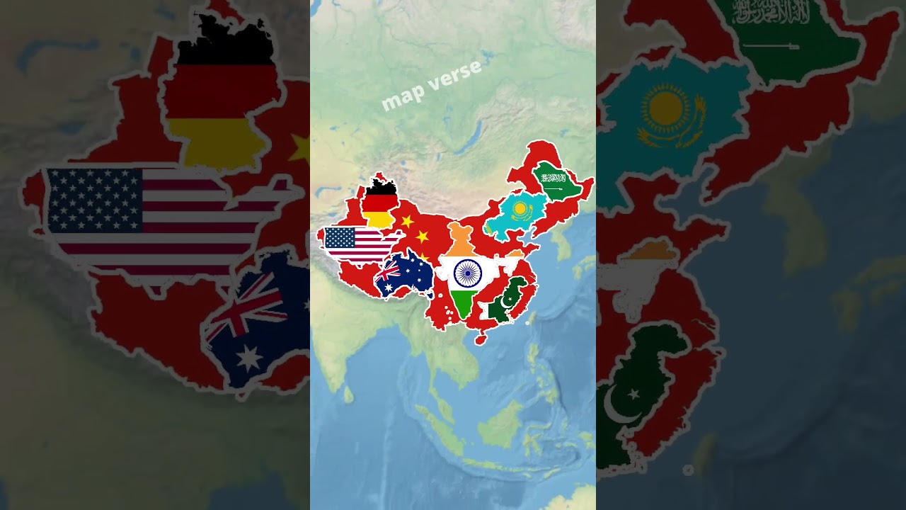 😱 What If Saudi Arabia Shifted To China? 🇸🇦➡️🇨🇳 | You Will Be Shocked By China's Size! 🤯 #Shorts