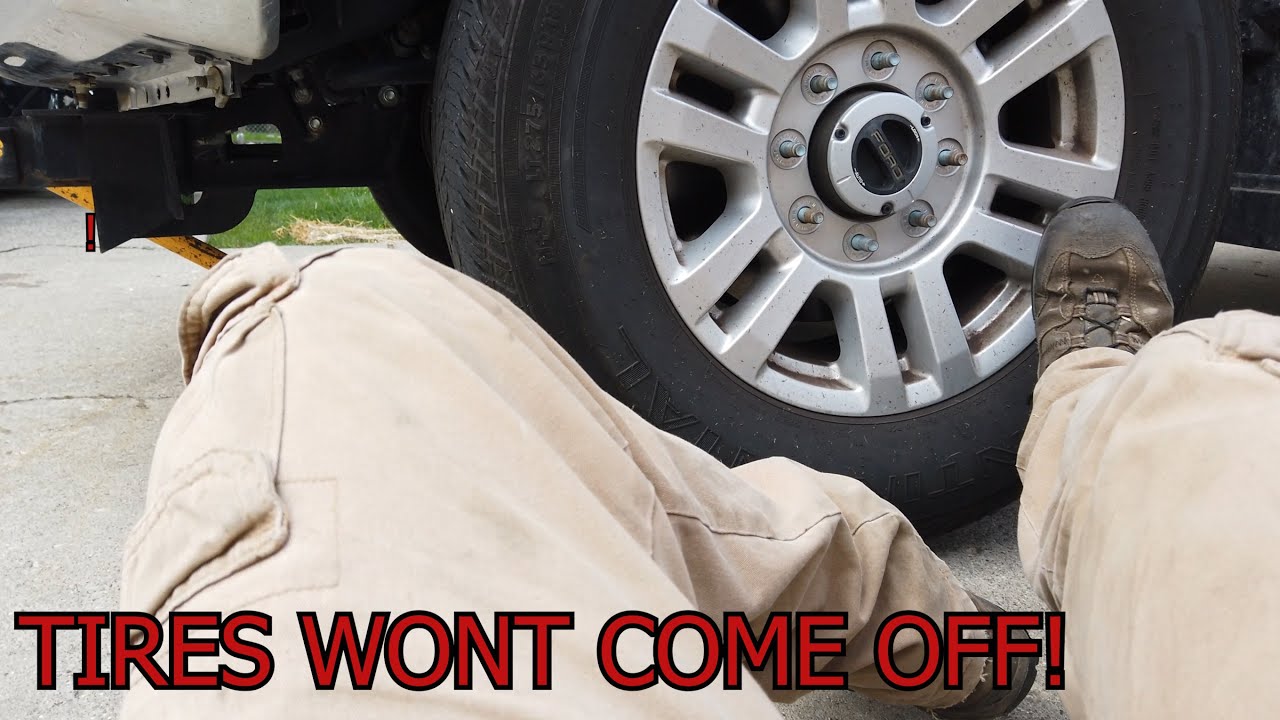 2019 super duty wheels will not come off!