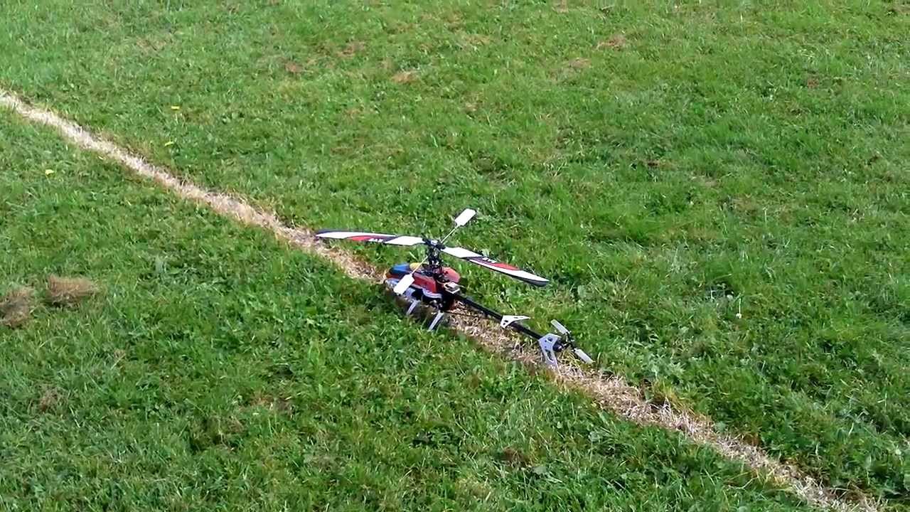 E-Flite blade 450 3d rc helicopter beginner flight HD