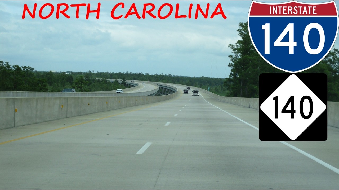 Interstate 140 - North Carolina eastbound