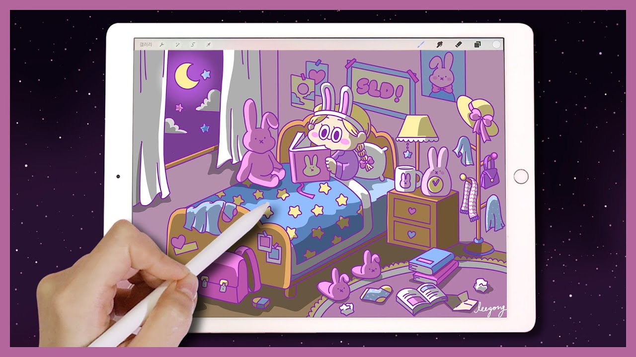 [ENG] [iPad drawing] 누구에게도 이야기 하지 못한 슬럼프 이야기 (ft. 일러스트레이터를 포기해야 할까..?) | 이공 Leegong