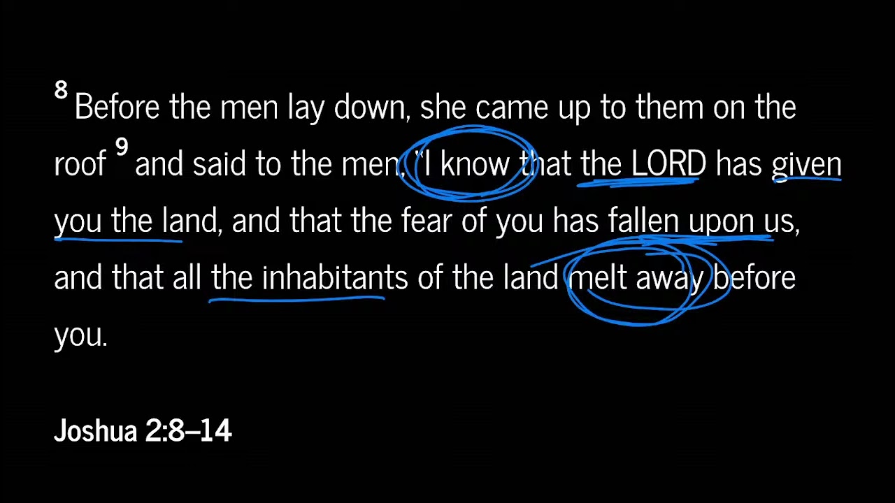 Joshua 2:8-14 (November 12, 2025) Morning Devotional