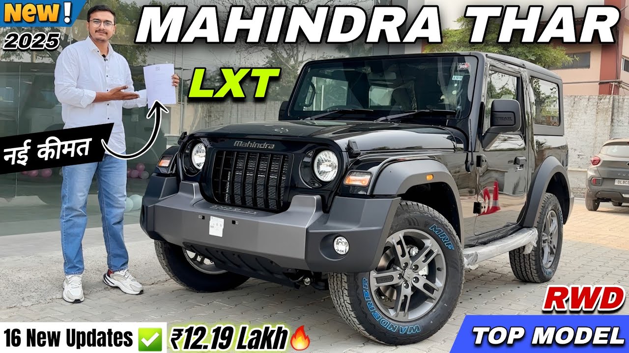 Updated Mahindra Thar LXT Diesel Manual RWD Detailed Review ✅ | Thar Top Model New Price & Features🔥
